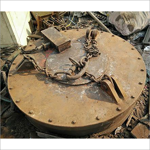 Circular Scrap Lifting Magnet - Electric Power, 2000 kg Capacity | Ideal for Steel Parts Handling, Continuous Operation