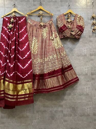 Non Toxic Gajji Silk Lehengha