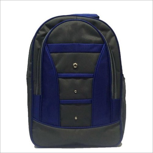 Polyester Casual School Backpack - 17x12x7 Inch, Multicolor, Waterproof, Zipper Closure, Medium Size, With Handles
