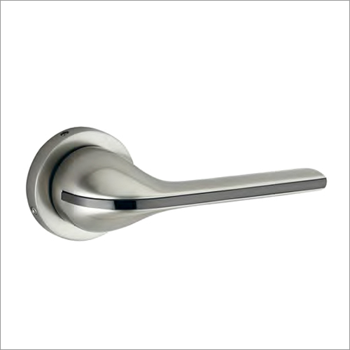 Zinc Alloy Mortice Handle On Rose - Different Available Sizes | Silver Finish for Doors