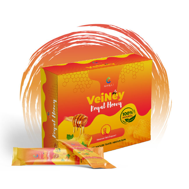 Veiney - 10g X 10 Sachets | Herbal Mix With Horse Chestnut Grape Extract Ashwagandha And Honey For Varicose Vein Relief Calf Swelling And Heavy Legs