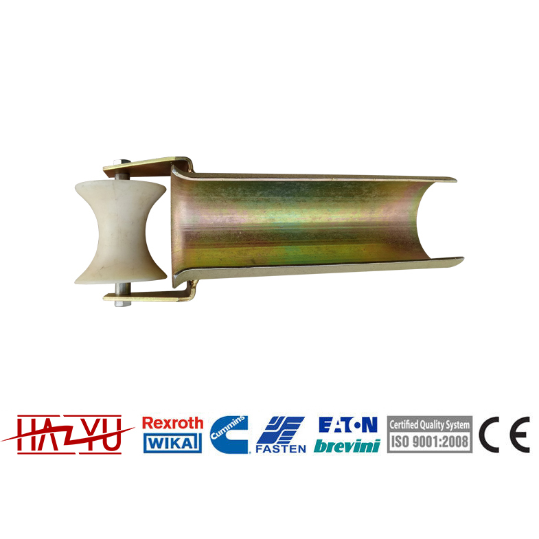 Cable Entrance Protection Roller - Nylon Wheel 80mm Diameter Enhanced Length Fixed Mechanism