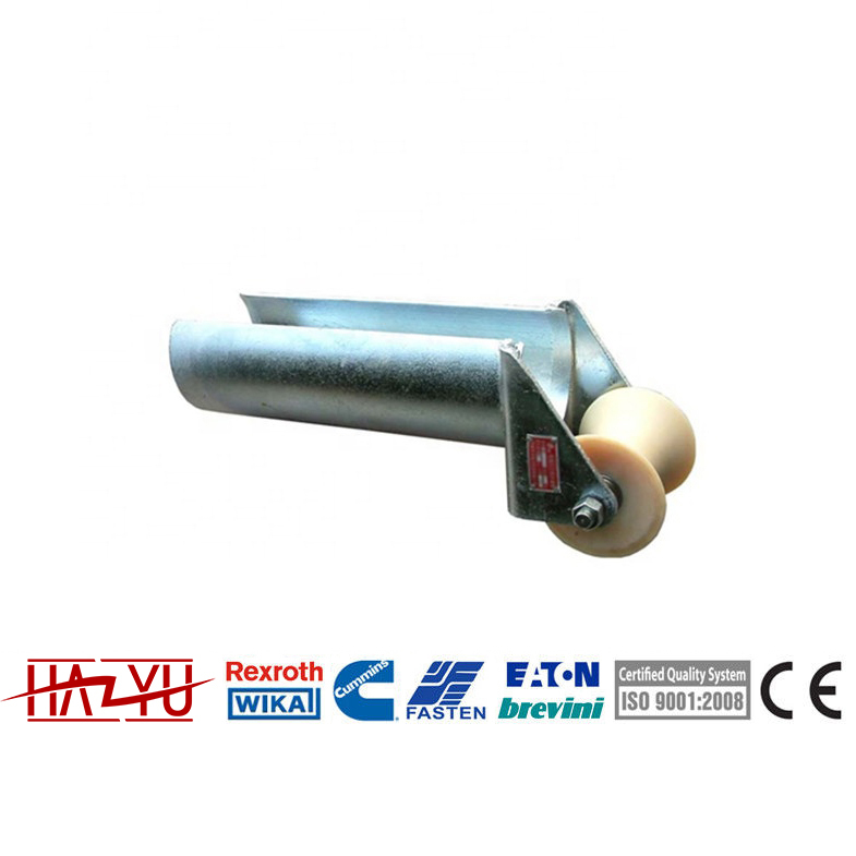 Cable Entrance Protection Roller - Nylon Wheel 80mm Diameter Enhanced Length Fixed Mechanism