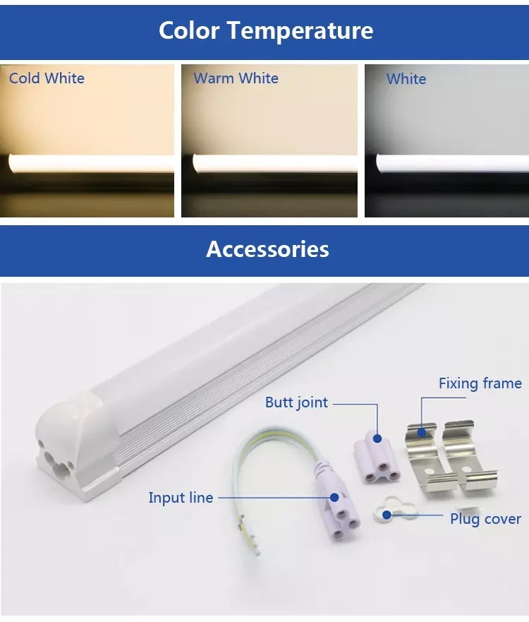 T8 Led Tube Light 600mm 9w 13w 16w 18w 20w 22w Lamp Application: Home