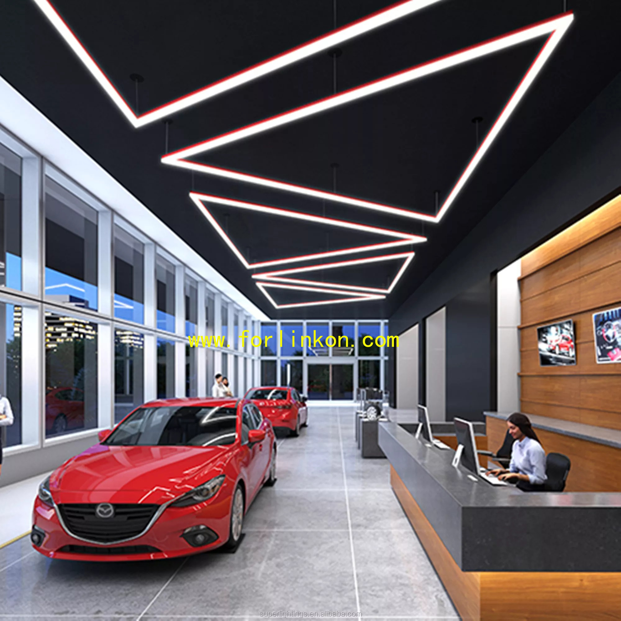 Aluminum Profile Led Linear Trunking Lighting System Led Linear Light Led Tube Light Application: Home