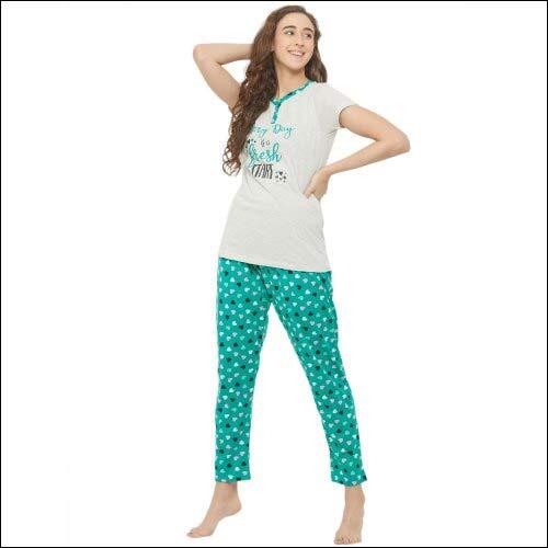 Womens Sleepwear Pajamas - Color: Green