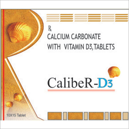 कैल्शियम कार्बोनेट, विटामिन D3 टैबलेट्स