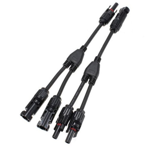 Mc4 2 इन 1 Y ब्रांच कनेक्टर्स (Reoo) केबल की लंबाई: 300 मिलीमीटर (मिमी)