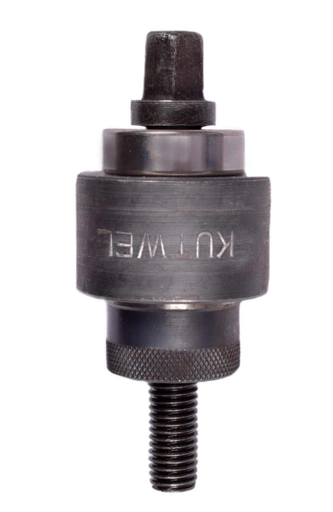 High Speed Steel 1/2 Inch Knockout Punch - 2 Inch Length, Black Oxide Coating, 4mm Cutting Capacity, .25 Mm/m Cutting Accuracy, 0.4 Kg Weight