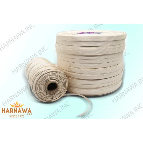 Rayon Tape - 12mm Thick, White Color, Pressure Sensitive Adhesive | Flexible, High Tensile Strength, Biodegradable and Easy to Tear by Hand