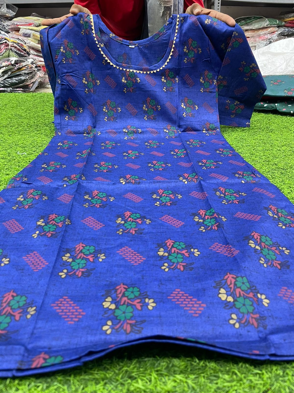 Rayon Kurti Collection - Size M, L, Xl | Casual Style, 3-4th Sleeve, Embroidered Pattern, Customized Logo, Washable Material