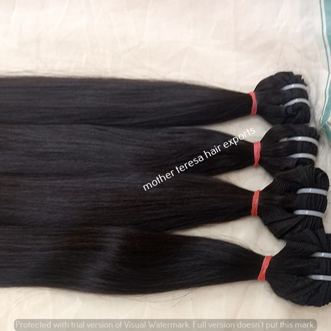 Natural Straight Hair Extensions - Human Hair Type: Indian