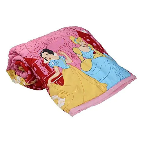 Home Spaces Cotton Cartoon Character Kids Single Bed Reversible Ac Dohar Blanket - 82x55 Inch, Multicolor Floral Pattern, Ideal For Home And Hotels