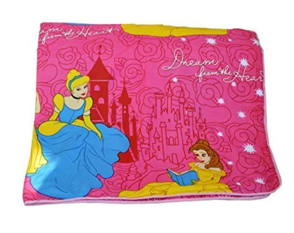 Home Spaces Cotton Cartoon Character Kids Single Bed Reversible Ac Dohar Blanket - 82x55 Inch, Multicolor Floral Pattern, Ideal For Home And Hotels