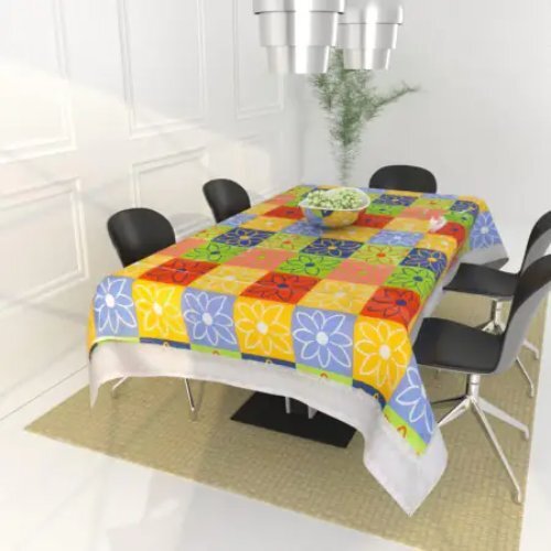 Printed Laminated Non Woven Table Cover Multi Color Application: Home
