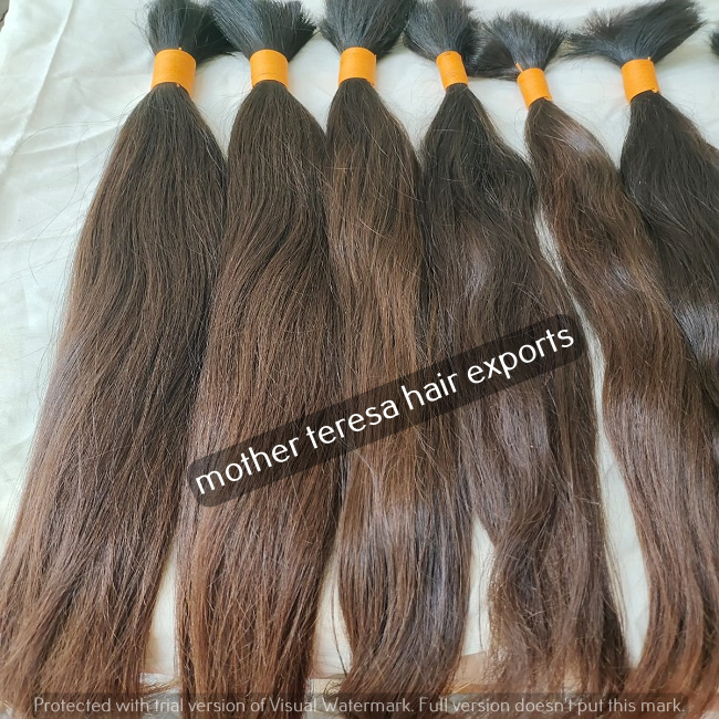 Long Human Hair Piece - Color: Natural Straight