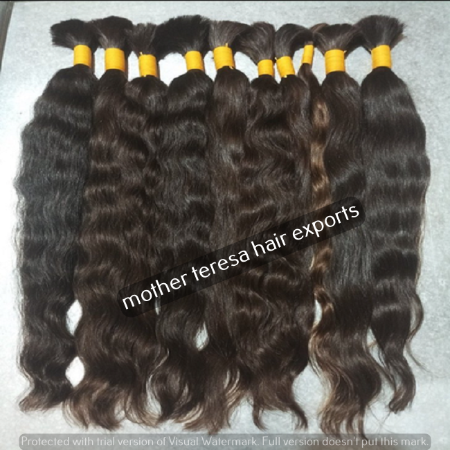 Long Human Hair Piece - Color: Natural Straight