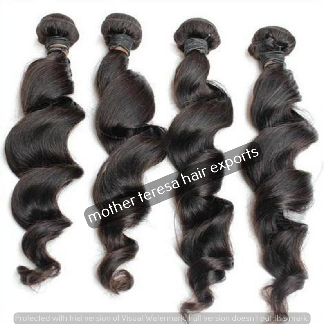 Long Human Hair Piece - Color: Natural Straight
