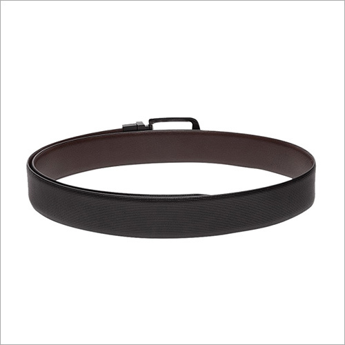 लेदर मेन ब्लैक एंड ब्राउन टेक्सचर्ड बेल्ट