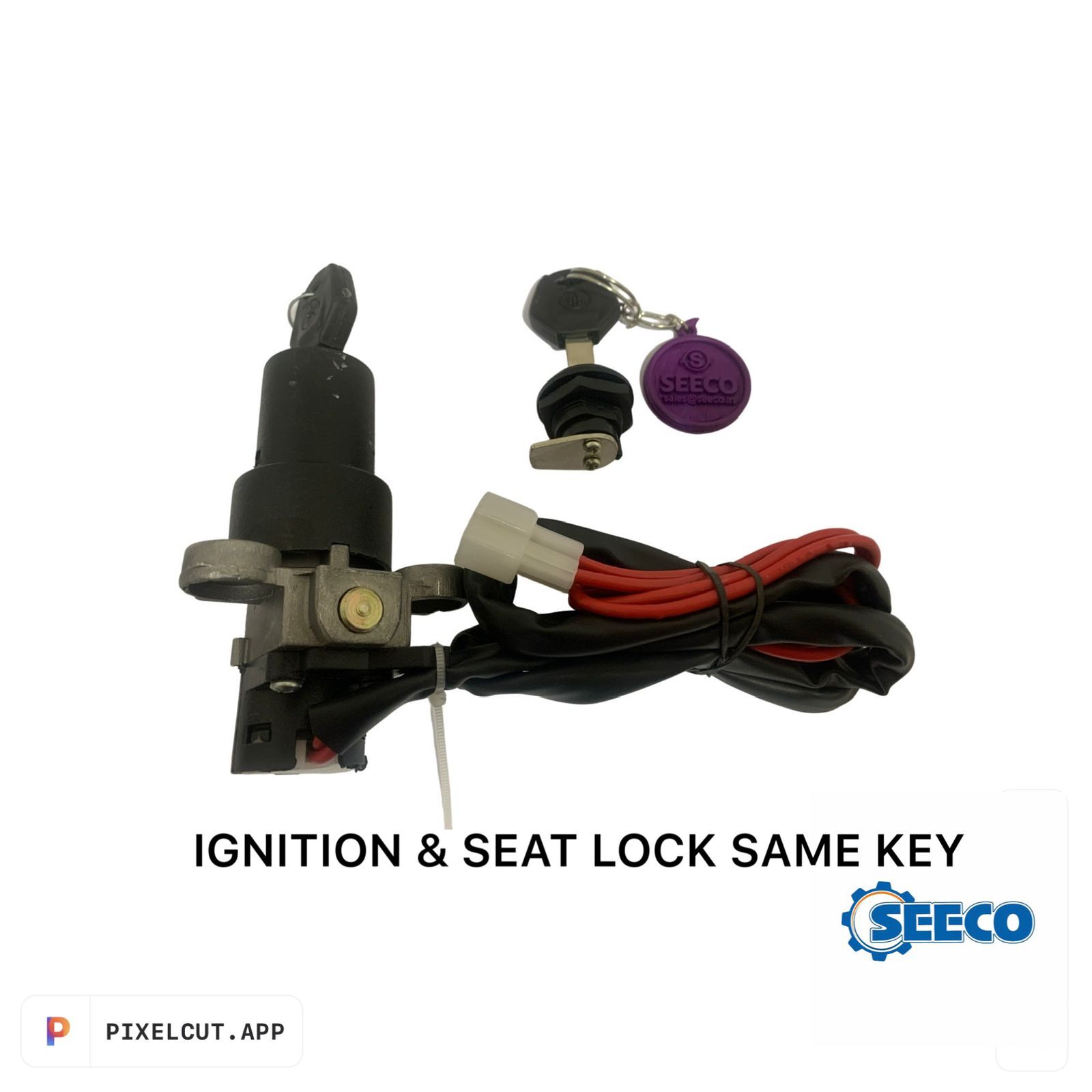 Electrics Scooter And Bike Parts - Model No: Ig-001, Weight: 304g | Suitable For Bikes And Scooters, Durable Ignition Lock Component