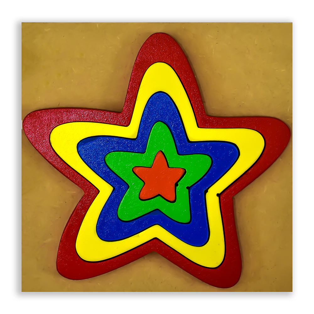 Star Puzzle - Size And Shape Sorter