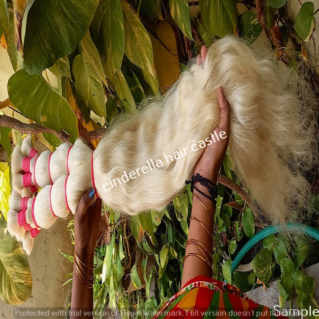 Natural Brown Indian Remy Blond Human Hair Extensions