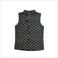 लड़कों का नीला हरा कॉटन नेहरू जैकेट आयु समूह: 1-12 वर्ष