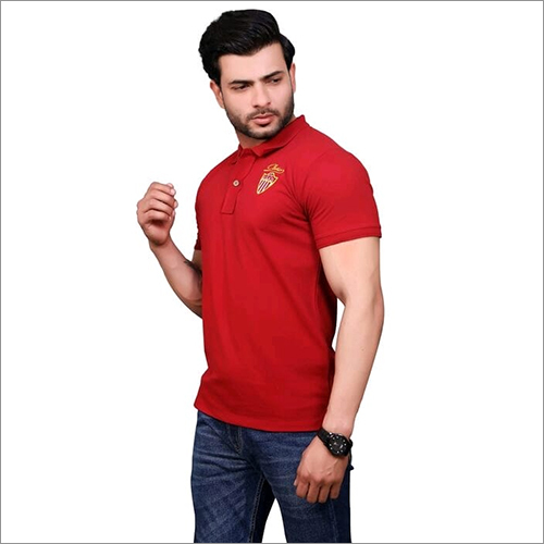 पुरुषों की लाल पोलो टी-शर्ट लिंग: पुरुष