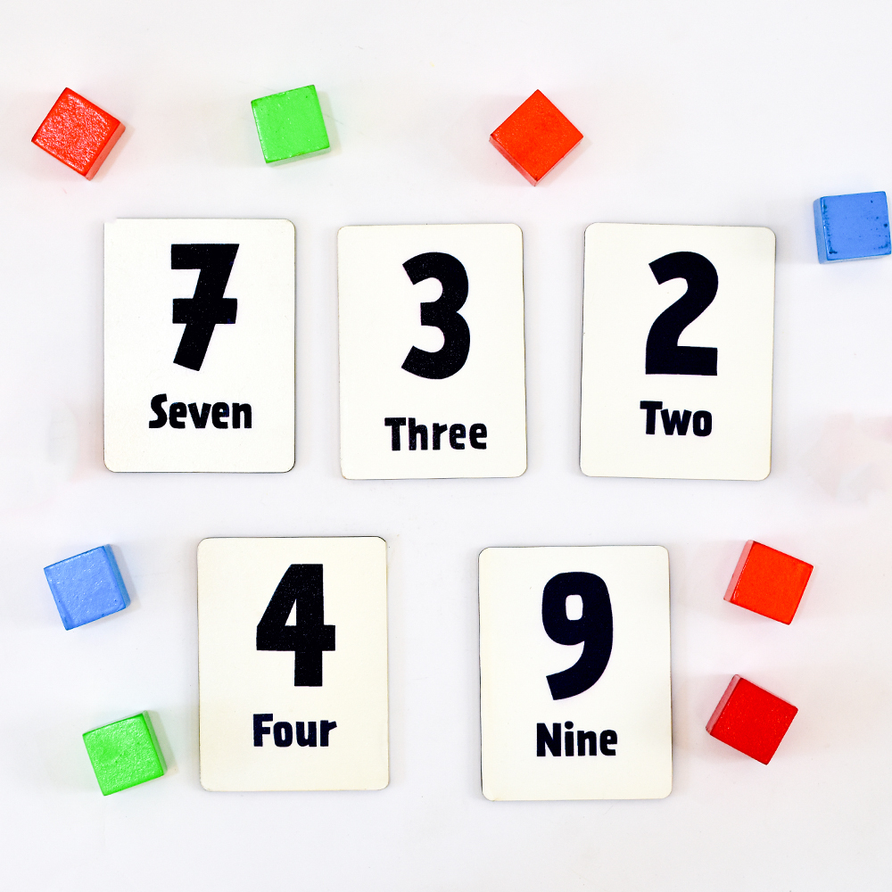 Montessori Number Literacy - Wooden Practice Board 20x15 Cm, Beige | Fine Motor Skills Development, Hand-eye Coordination, Pencil Grip Aid