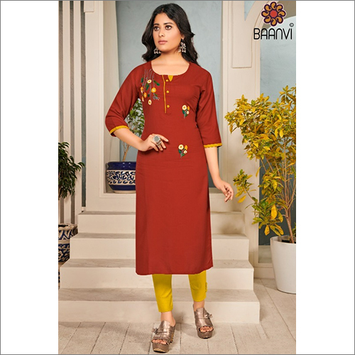 Indian Rayon Slub Pant Suit