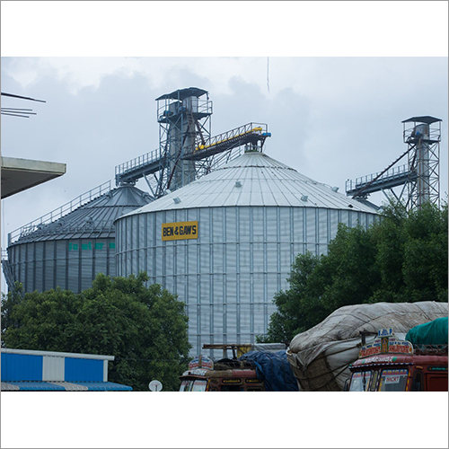 Polished Industrial Grain Storage Silos