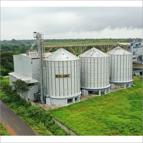 Polished Industrial Grain Storage Silos