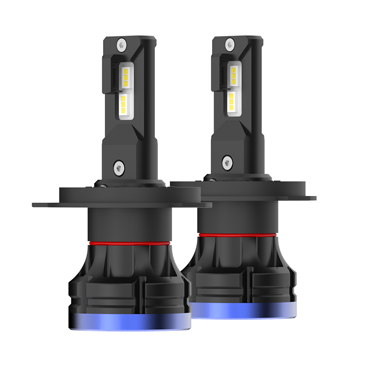 White/black/blue Mini Headlight Bulb Motorcycle Car Auto 72w 16000lm 6000k 6500k 9005 H1 H11 H7 H4 Led Headlight