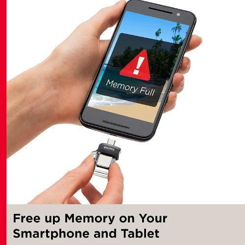 Black Sandisk Ultra 64gb Dual Drive  For Android Devices And Computers