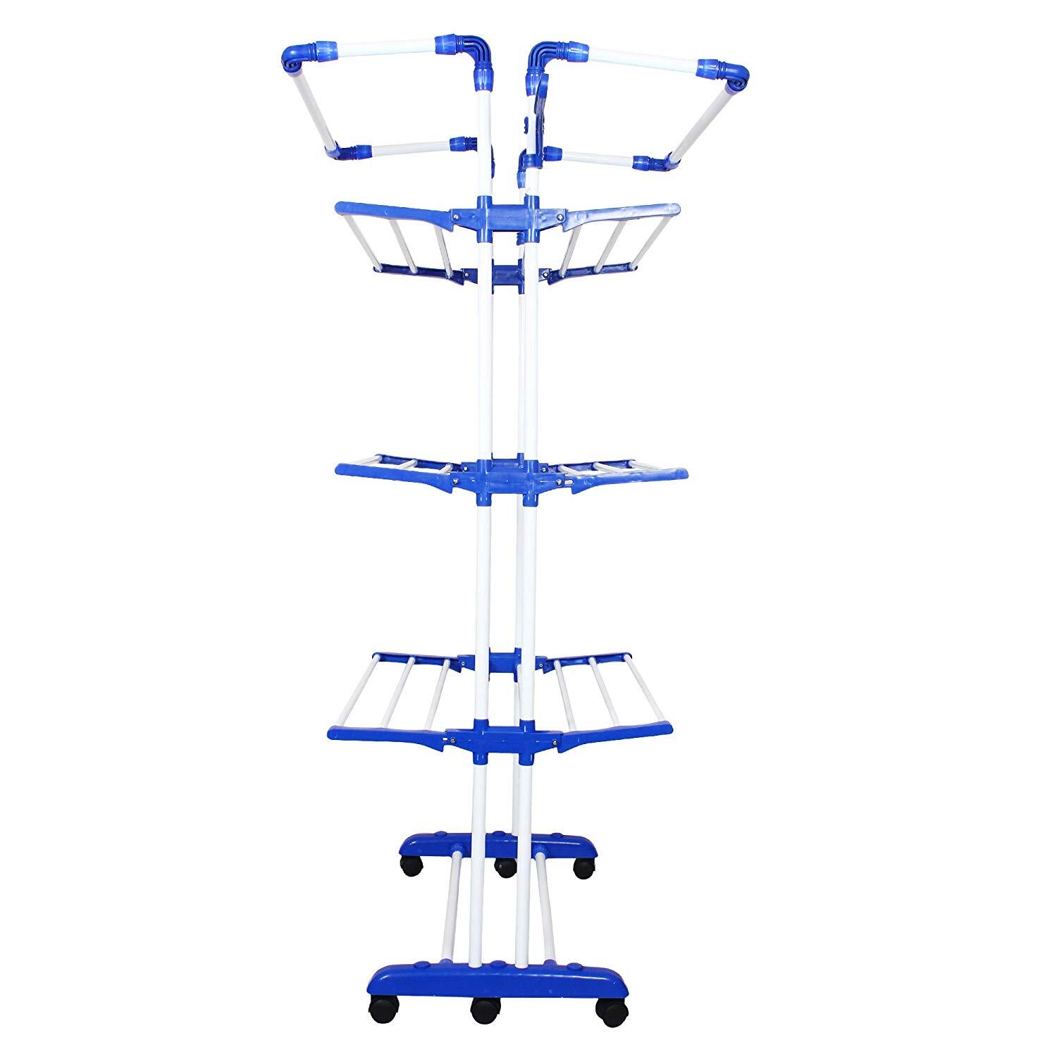 Blue Super Jumbo Cloth Drying Stand