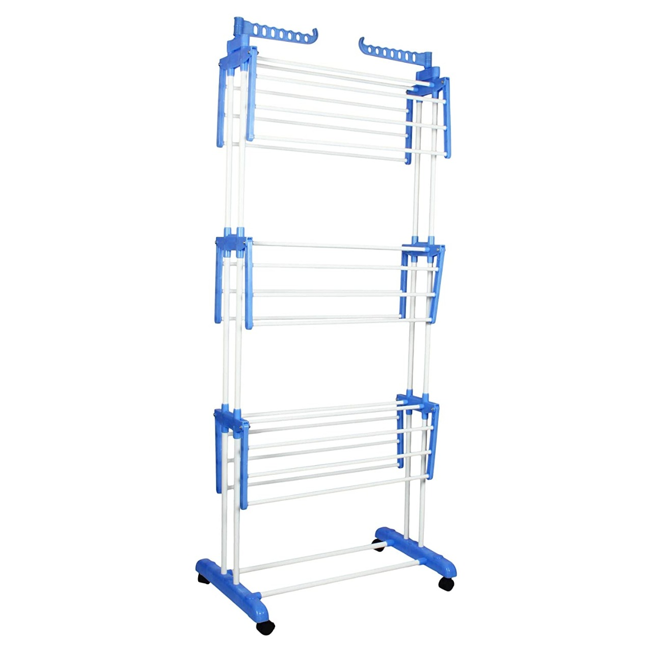 Jumbo Drying Rack - Powder-coated Steel, 76 X 46 X 184 Cm | Foldable, Space-saving, Durable Design, Easy To Move