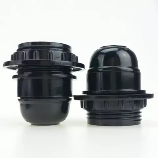 Bakelite Light Bulb Socket Vintage Light Holder Plastic Lamp Holder E27 Black White - Input Voltage: Ac220v/100v Volt (V)