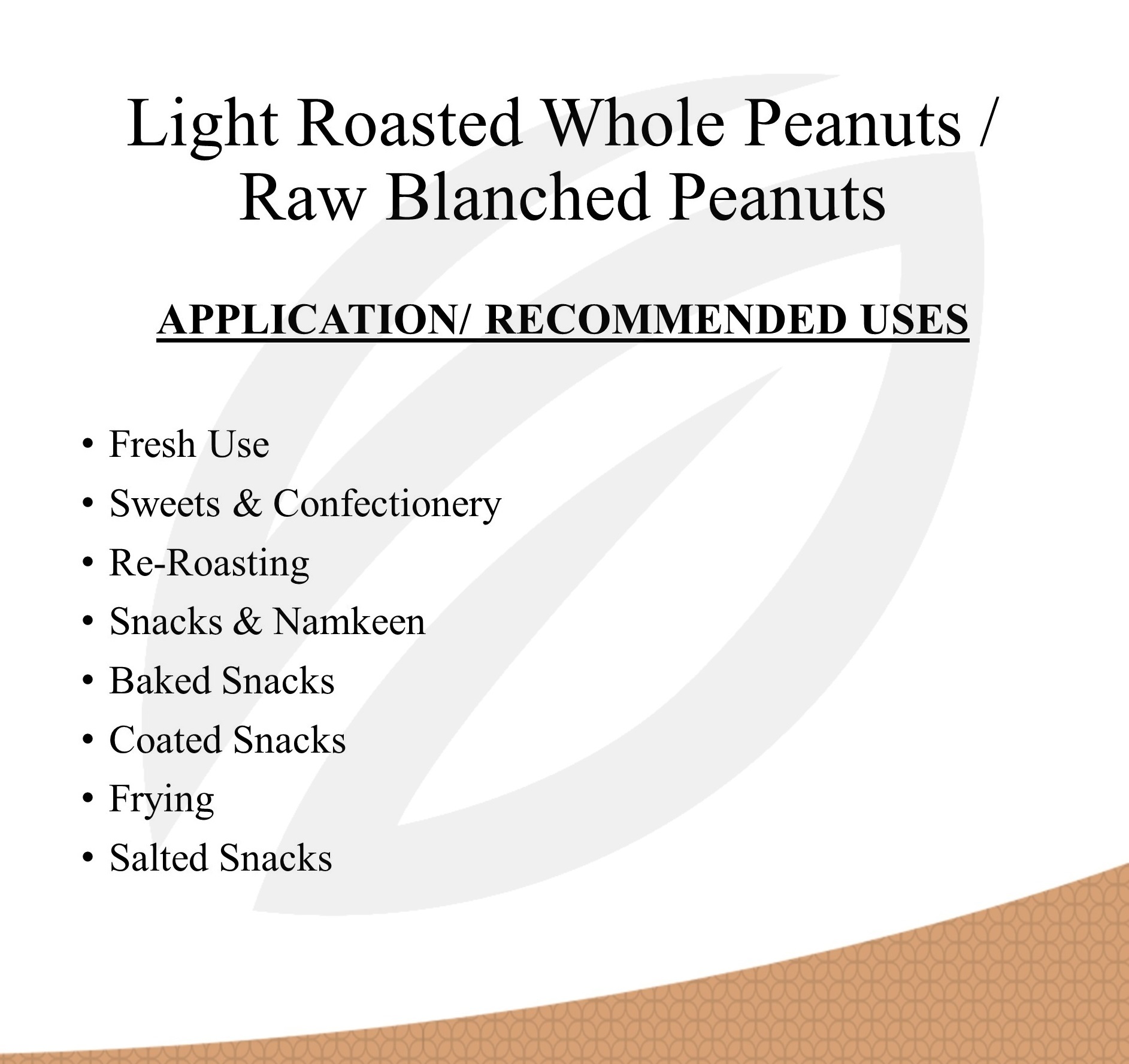 Roasted Peanuts - Bold G20 | Unsalted, Versatile Usage, 40-52% Fat, Ideal Crunchiness