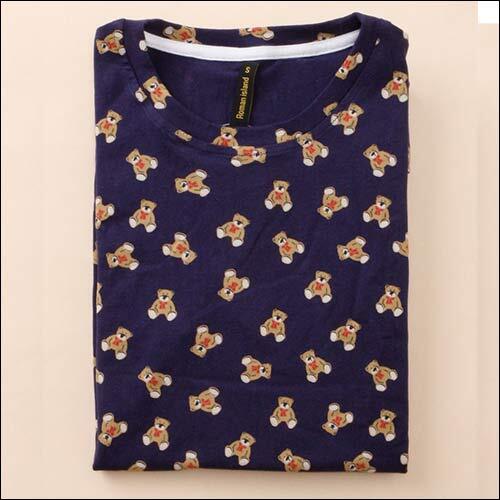 Round Neck Cotton T-Shirt Gender: Male