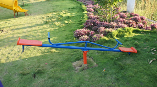 2 Seater See Saw - 2 Feet Height, 10'X5' Safe Play Area | Tough Build, Easy Installation, Vibrant Colors