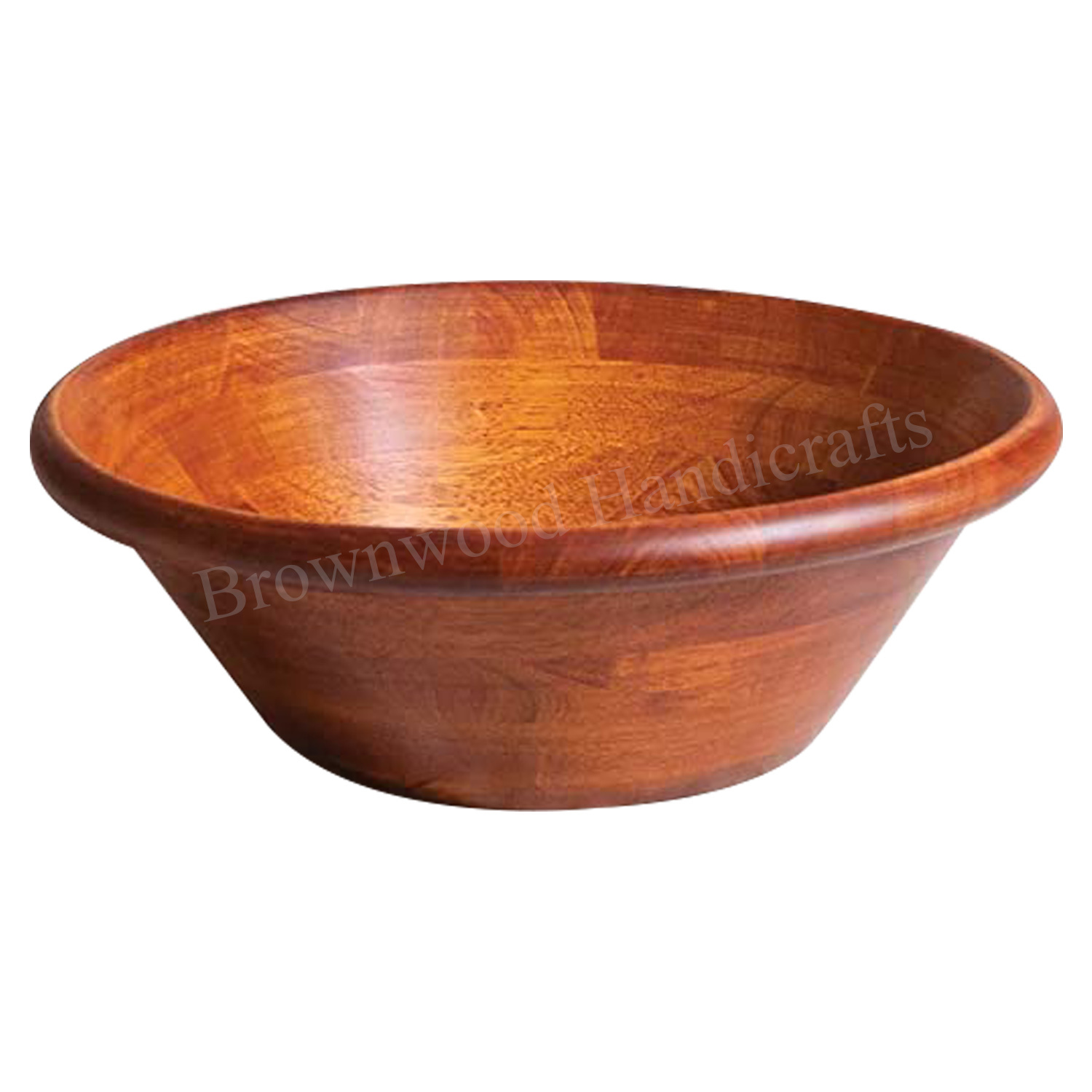 Acacia Wood Big Serving Bowl Size: 12 X 12 X 4 Inch