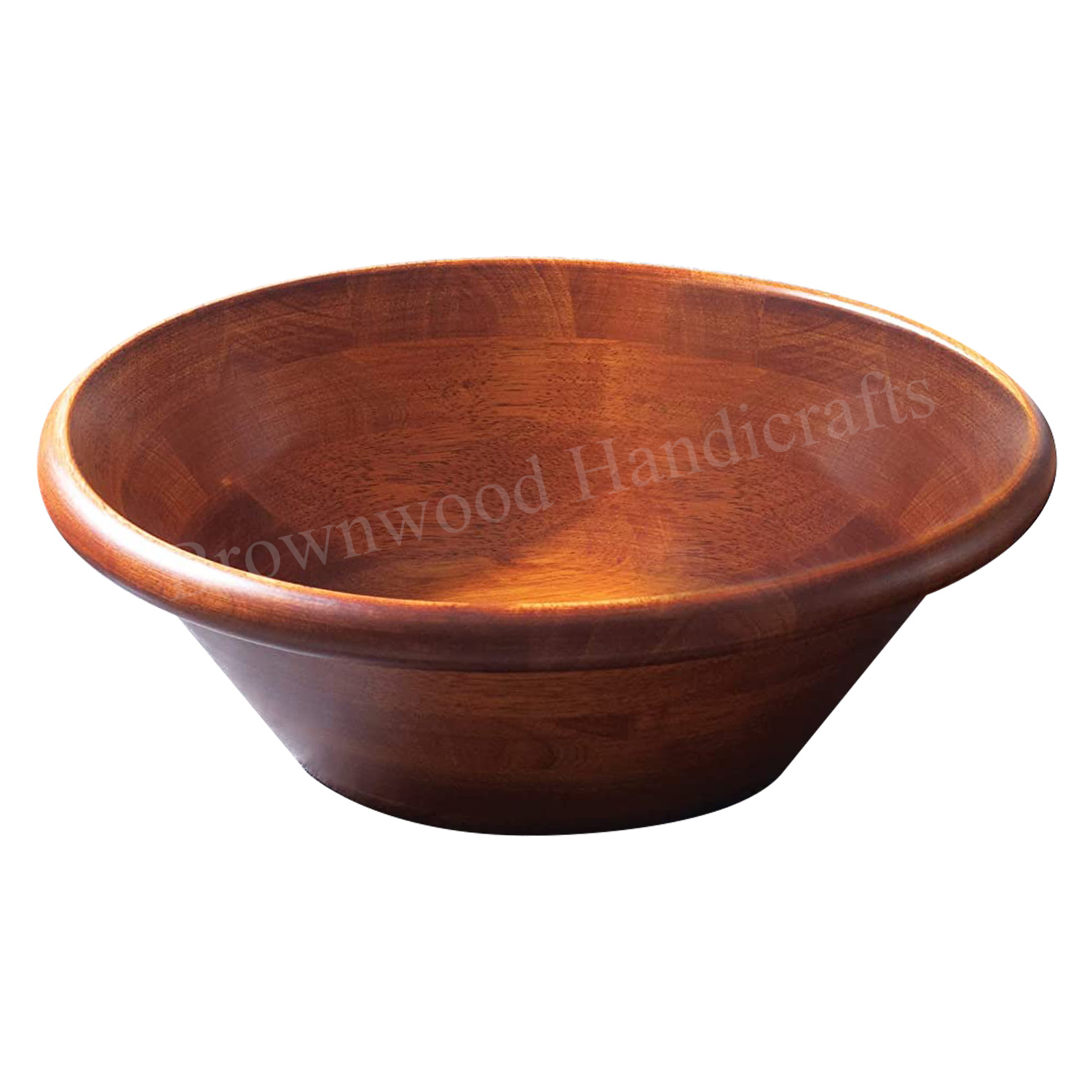 Acacia Wood Big Serving Bowl Size: 12 X 12 X 4 Inch