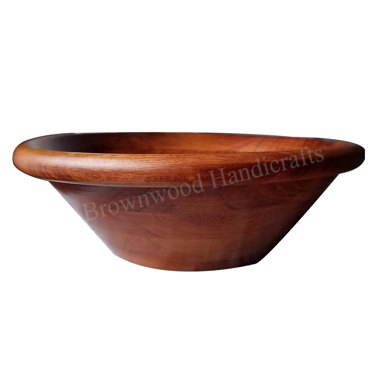 Acacia Wood Big Serving Bowl Size: 12 X 12 X 4 Inch