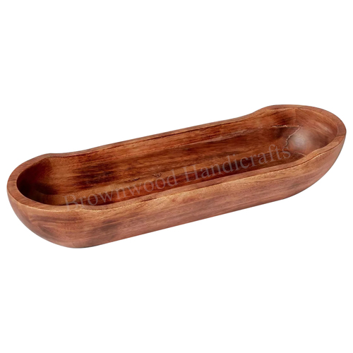 बर्न्ट मैंगो वुड लॉन्ग बाउल