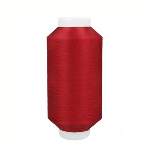 Polyster Red Kota Yarn - 100% Polyester Material, Plain Design, Available in Various Colors | Exceptional Resilience and Longevity for Knitting and Weaving