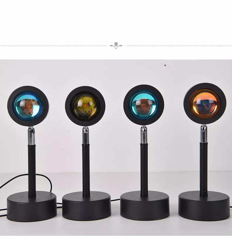 Colorful Projector Table Lamp - Dc 6v, 27x10x8 Cm | Soft Warm White 2700k, Usb Input, Rgb Light Options, 50000-hour Lifespan