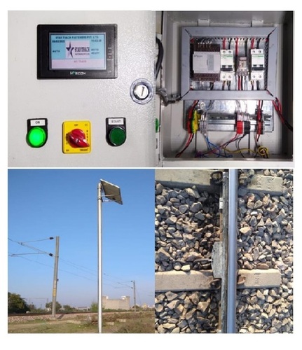 Electronic Rail Greasing Device - Color: Silver
