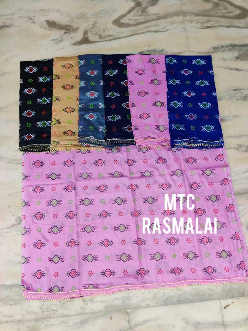 Dupatta Collection - Rasmalai Cotton Dupattas, 2 Meters Approx | Printed Pattern, Breathable, Washable, Customized Logo, All Season