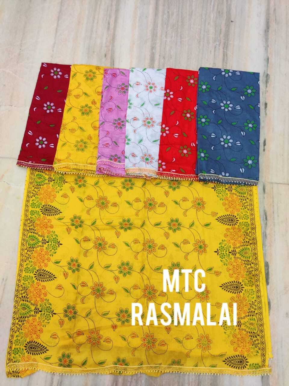 Dupatta Collection - Rasmalai Cotton Dupattas, 2 Meters Approx | Printed Pattern, Breathable, Washable, Customized Logo, All Season