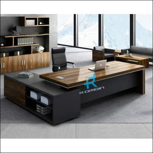 Black & Brown Executive Wooden Table
